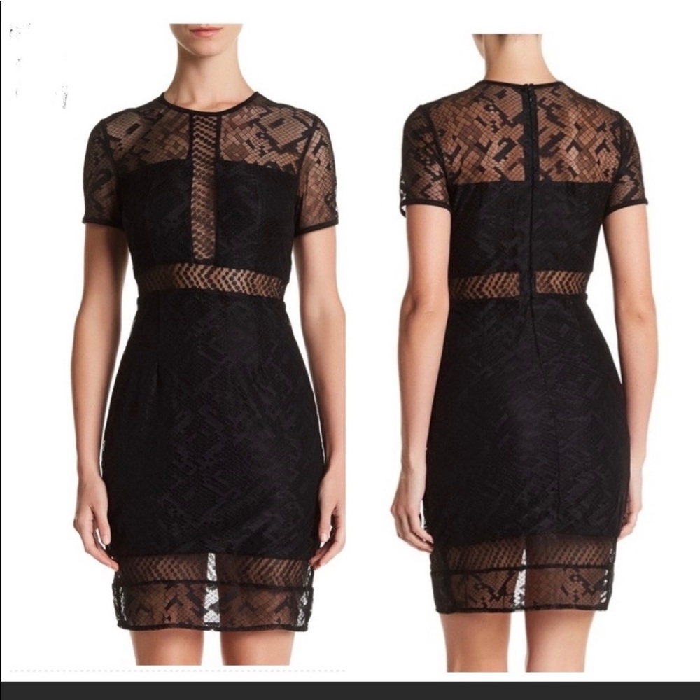 Bailey 44 Want to be Lace Mini Dress Black Size L